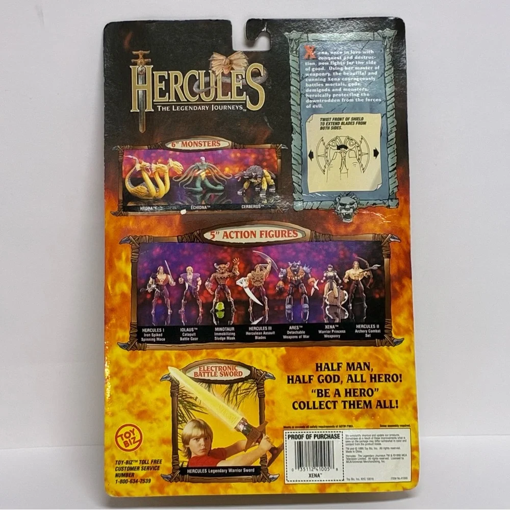 Hercules The Legendary Journeys XENA Warrior Princess Weaponry 1995 Toy Biz